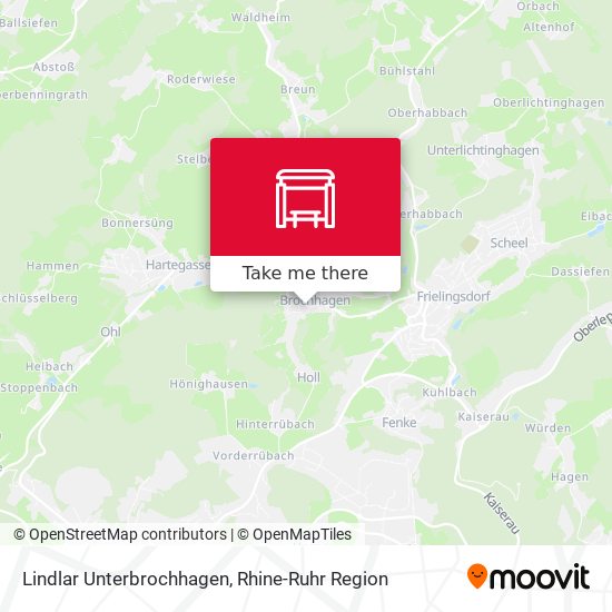 Lindlar Unterbrochhagen map