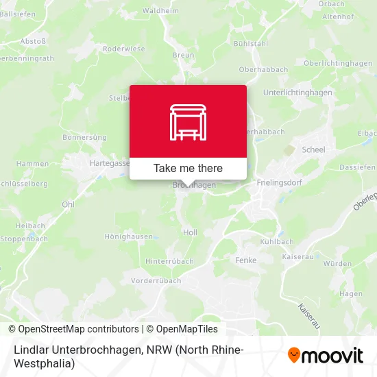 Карта Lindlar Unterbrochhagen