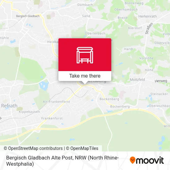 Карта Bergisch Gladbach Alte Post