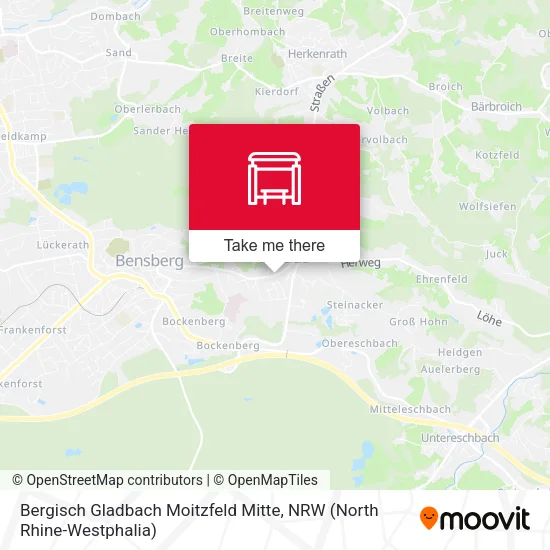 Карта Bergisch Gladbach Moitzfeld Mitte