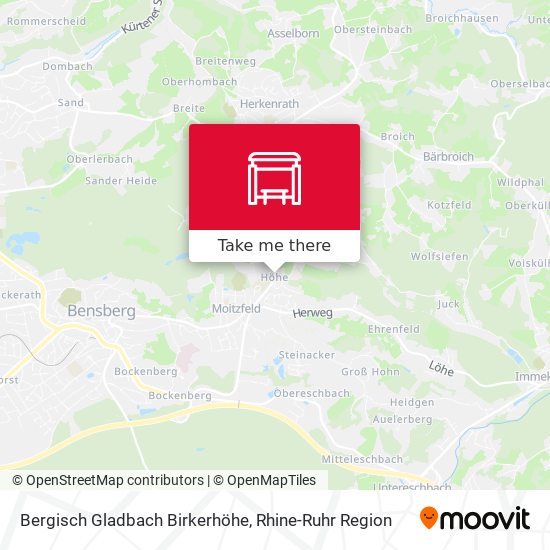 Bergisch Gladbach Birkerhöhe map
