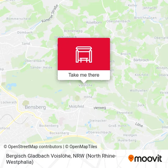 Карта Bergisch Gladbach Voislöhe