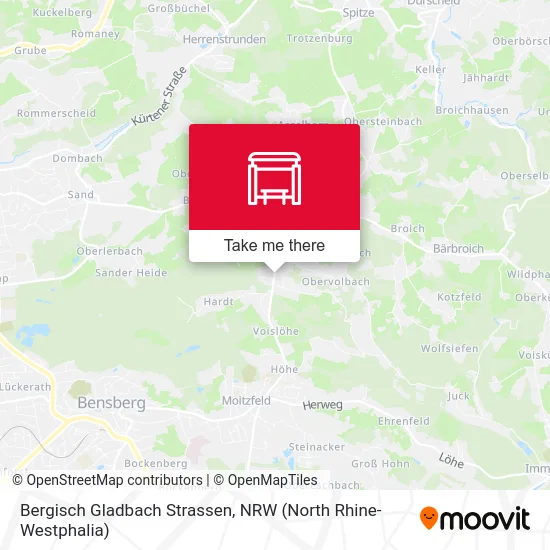 Bergisch Gladbach Strassen map