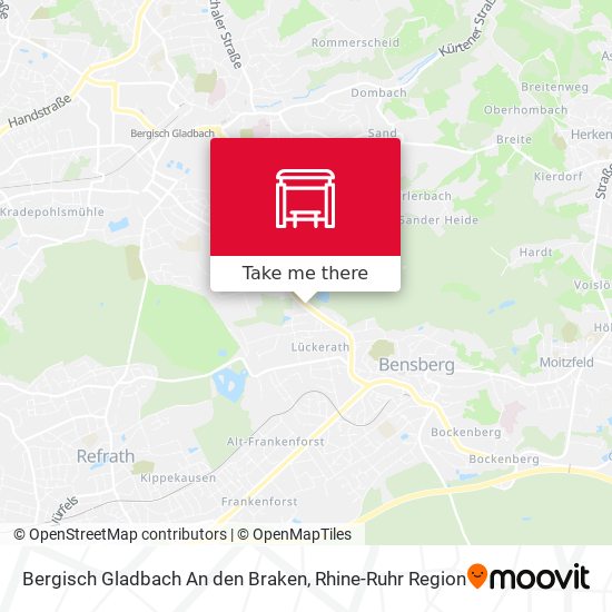 Bergisch Gladbach An den Braken map