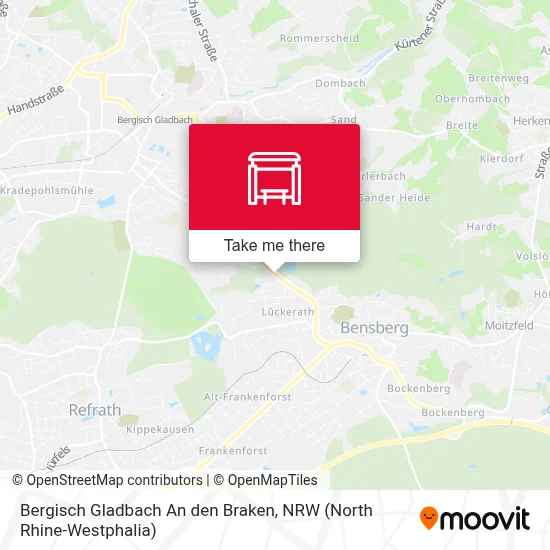 Bergisch Gladbach An den Braken map