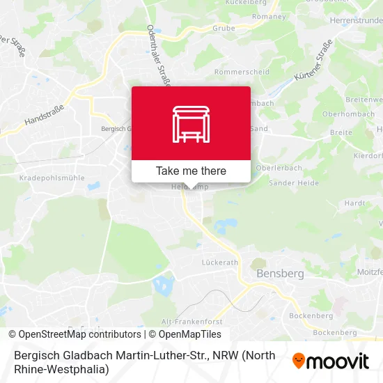 Карта Bergisch Gladbach Martin-Luther-Str.