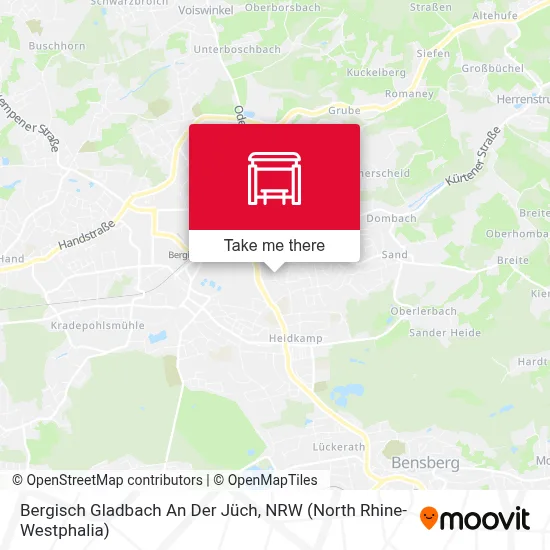 Bergisch Gladbach An Der Jüch map