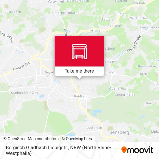 Карта Bergisch Gladbach Liebigstr.