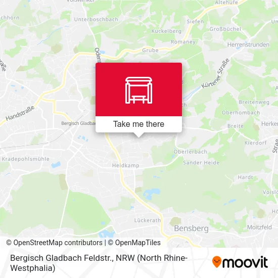 Карта Bergisch Gladbach Feldstr.