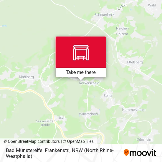 Карта Bad Münstereifel Frankenstr.