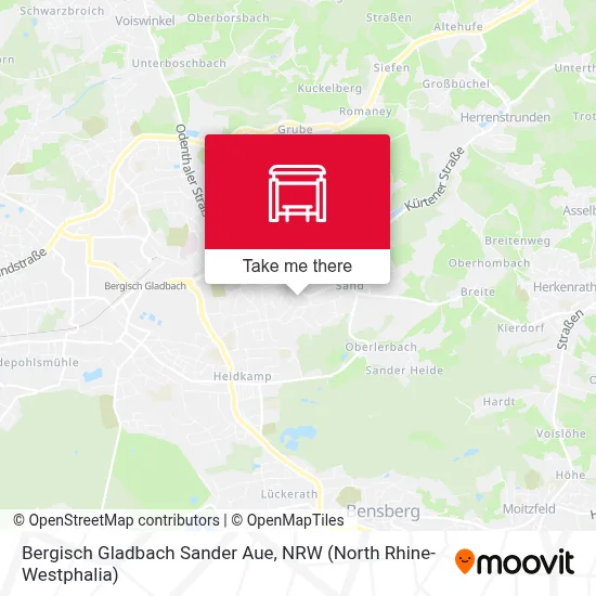 Bergisch Gladbach Sander Aue map