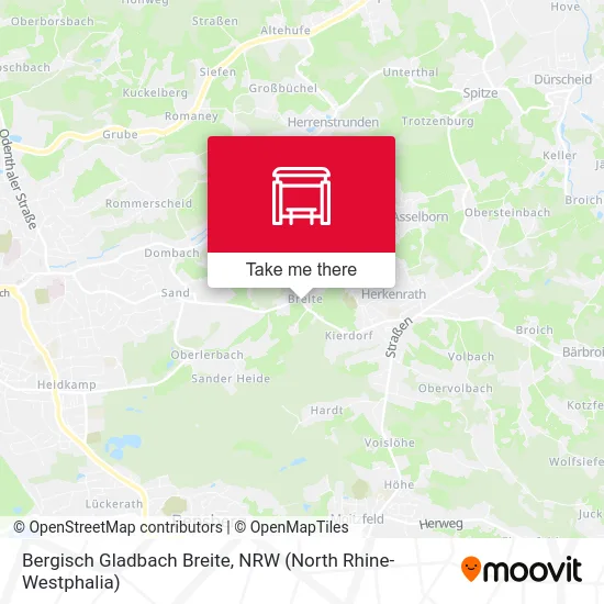 Bergisch Gladbach Breite map