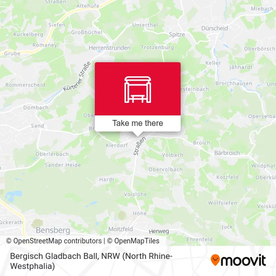 Bergisch Gladbach Ball map