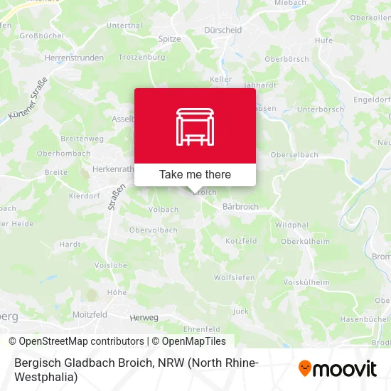 Карта Bergisch Gladbach Broich