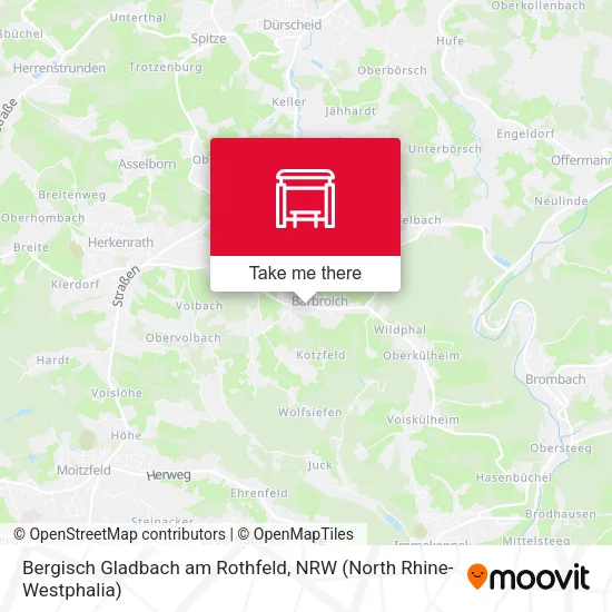 Карта Bergisch Gladbach am Rothfeld