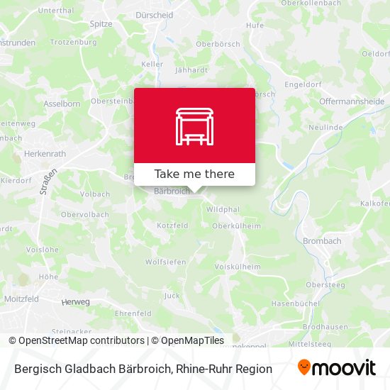 Bergisch Gladbach Bärbroich map