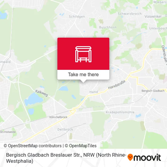 Карта Bergisch Gladbach Breslauer Str.