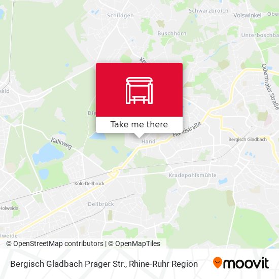 Bergisch Gladbach Prager Str. map