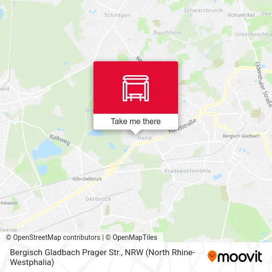 Карта Bergisch Gladbach Prager Str.