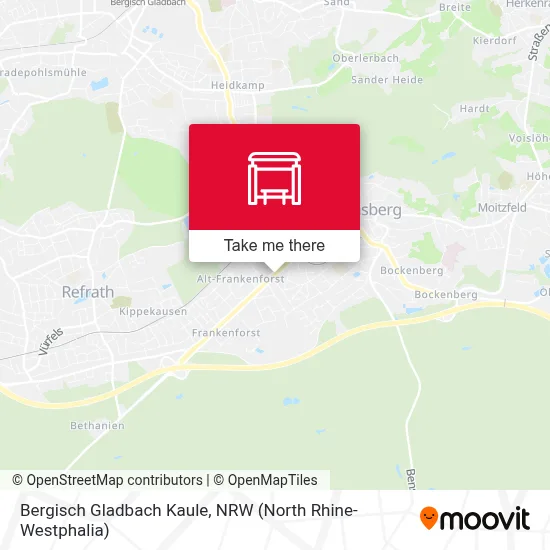 Bergisch Gladbach Kaule map