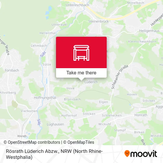 Rösrath Lüderich Abzw. map