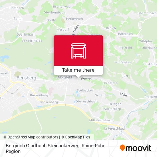 Bergisch Gladbach Steinackerweg map