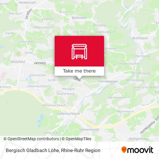 Bergisch Gladbach Löhe map