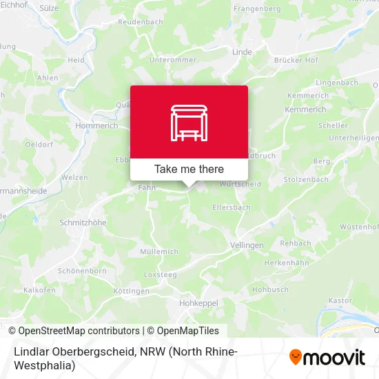 Карта Lindlar Oberbergscheid