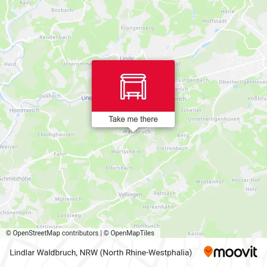 Карта Lindlar Waldbruch