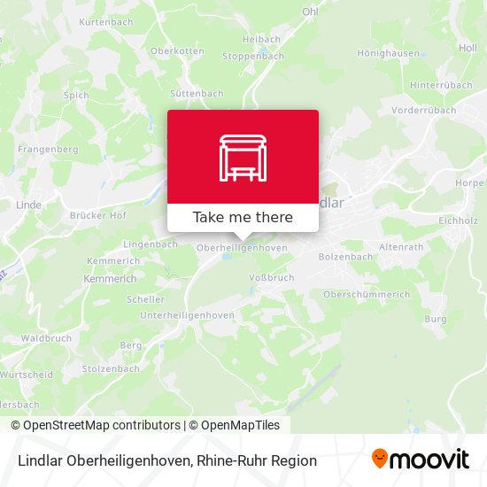 Lindlar Oberheiligenhoven map