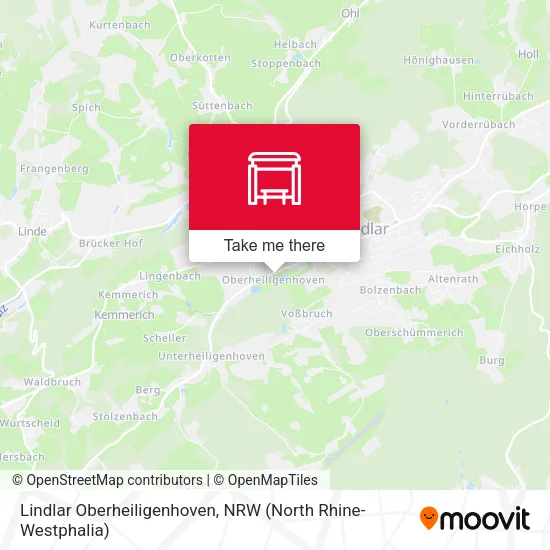 Карта Lindlar Oberheiligenhoven