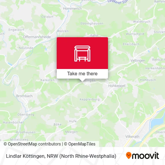 Карта Lindlar Köttingen