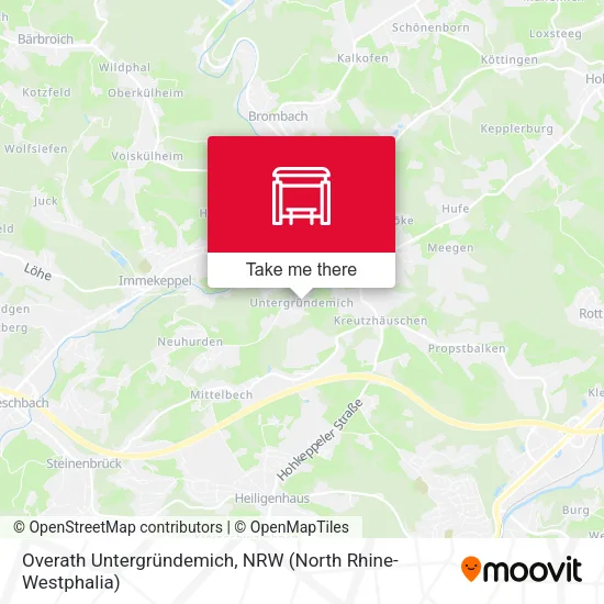 Карта Overath Untergründemich