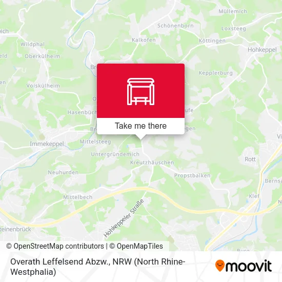 Карта Overath Leffelsend Abzw.