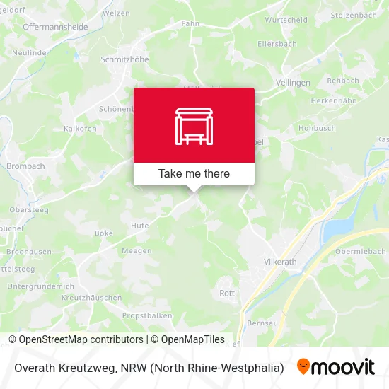 Карта Overath Kreutzweg