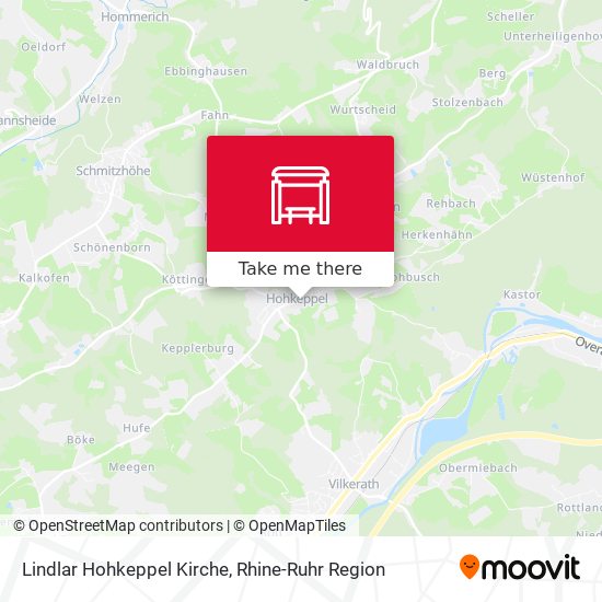 Lindlar Hohkeppel Kirche map
