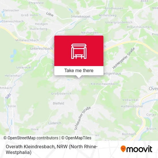 Карта Overath Kleindresbach