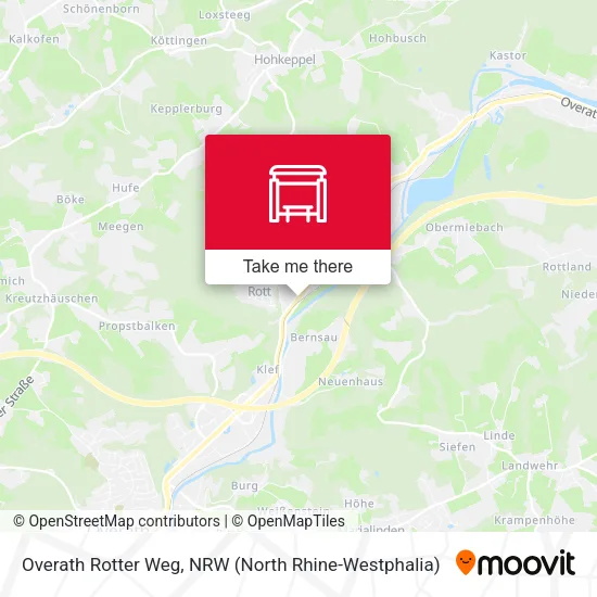 Карта Overath Rotter Weg