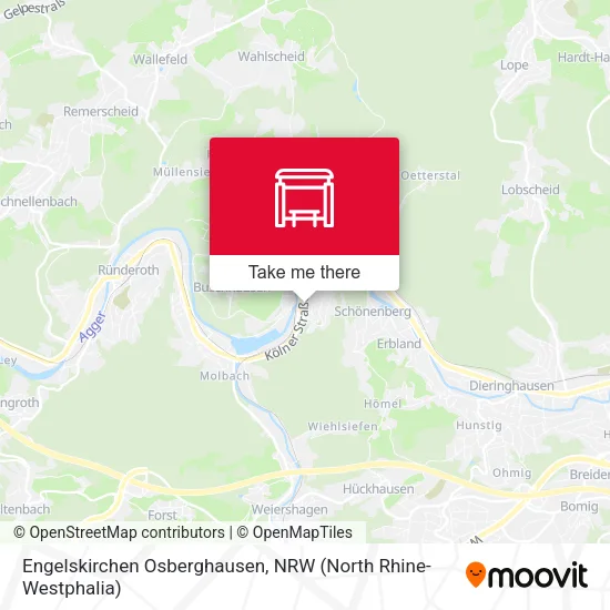 Карта Engelskirchen Osberghausen