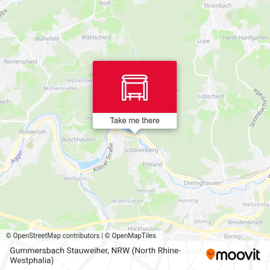 Карта Gummersbach Stauweiher