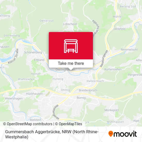 Карта Gummersbach Aggerbrücke
