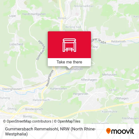 Карта Gummersbach Remmelsohl