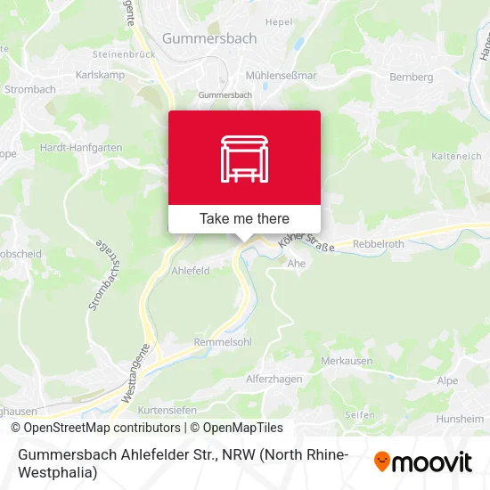 Карта Gummersbach Ahlefelder Str.