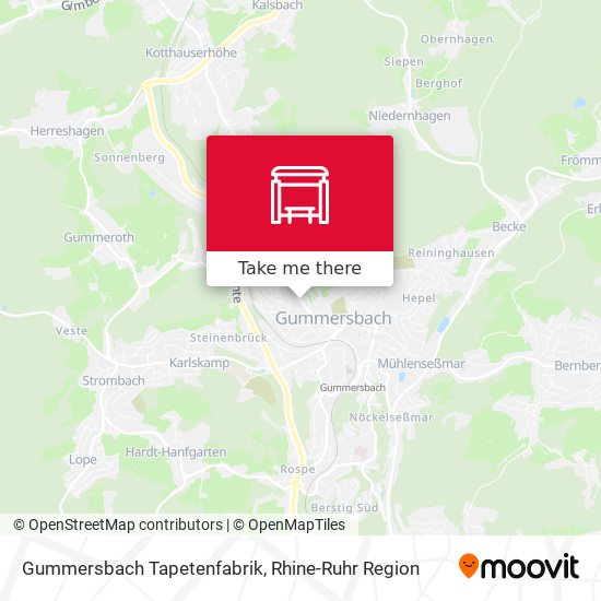 Gummersbach Tapetenfabrik map