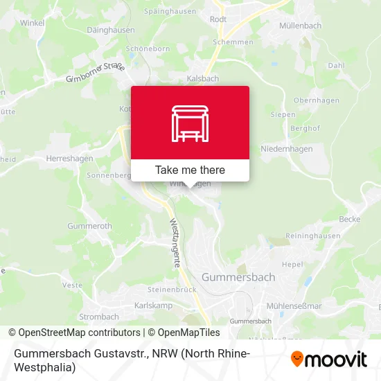 Карта Gummersbach Gustavstr.