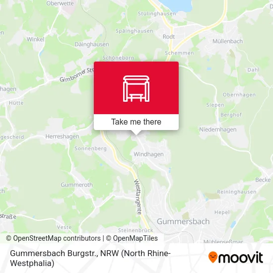 Карта Gummersbach Burgstr.