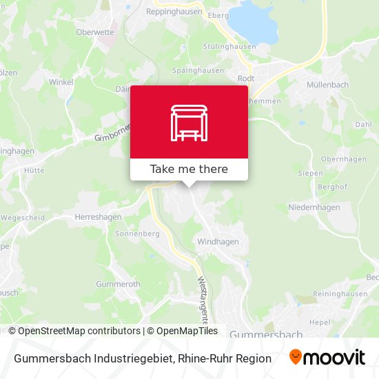 Gummersbach Industriegebiet map
