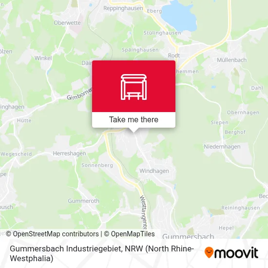 Gummersbach Industriegebiet map