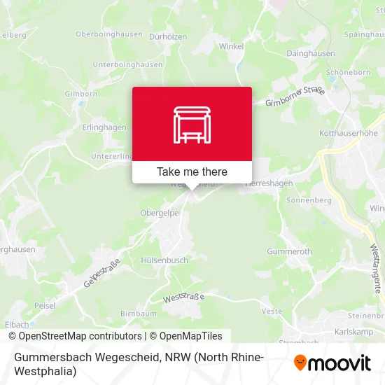 Gummersbach Wegescheid map