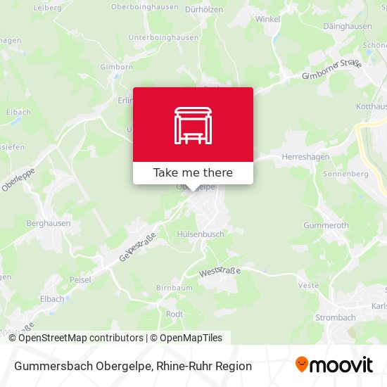 Gummersbach Obergelpe map